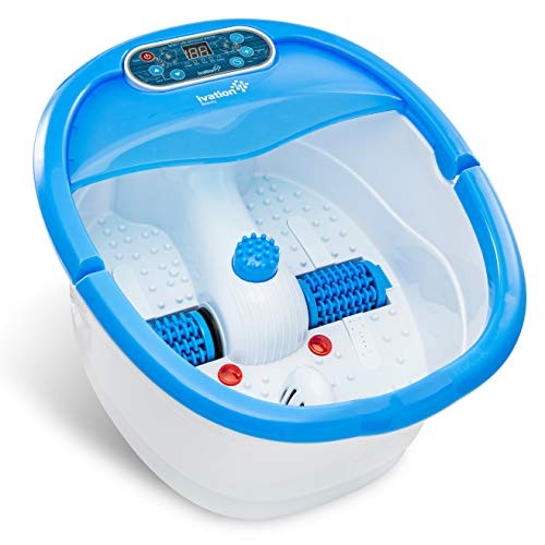 Ivation Multifunction Foot Spa – Heated Bath with Vibration, Rollers, Bubble Mas