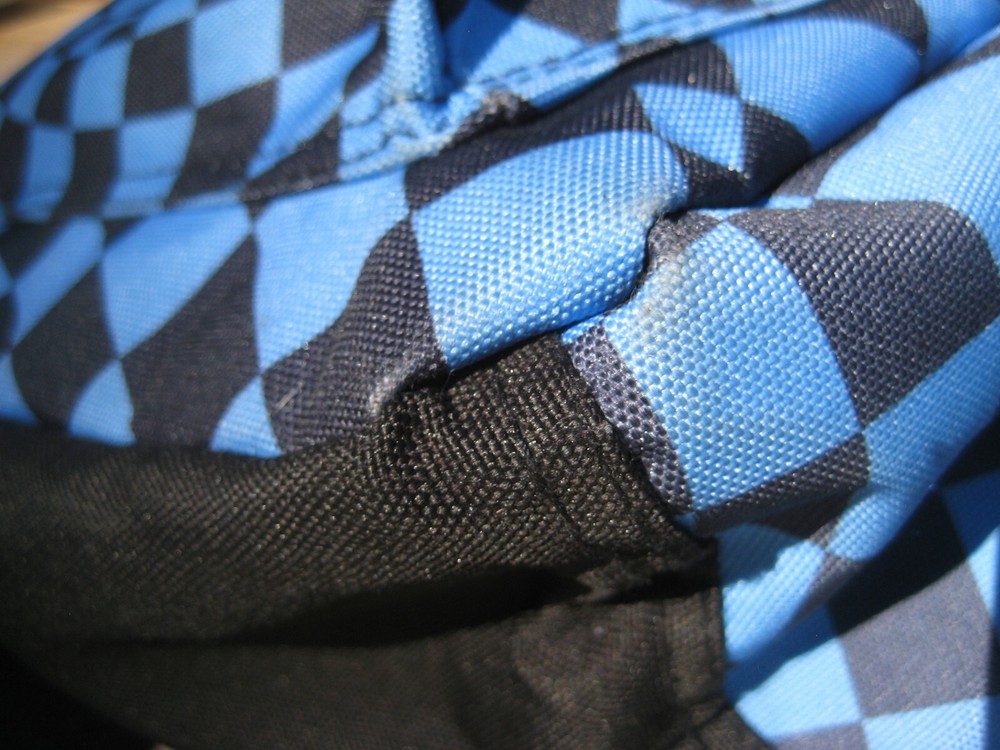 STARPOINT Psychedelic Black & Blue Checkered School BACKPACK Knapsack Book Bag