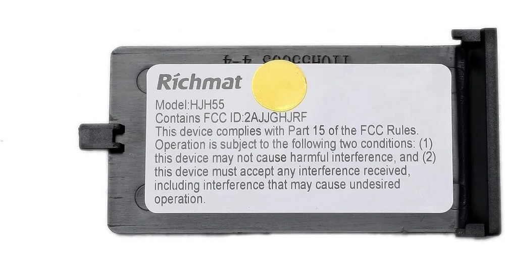 Adjustable Bed Richmat HJH55 Remote Control Replacement
