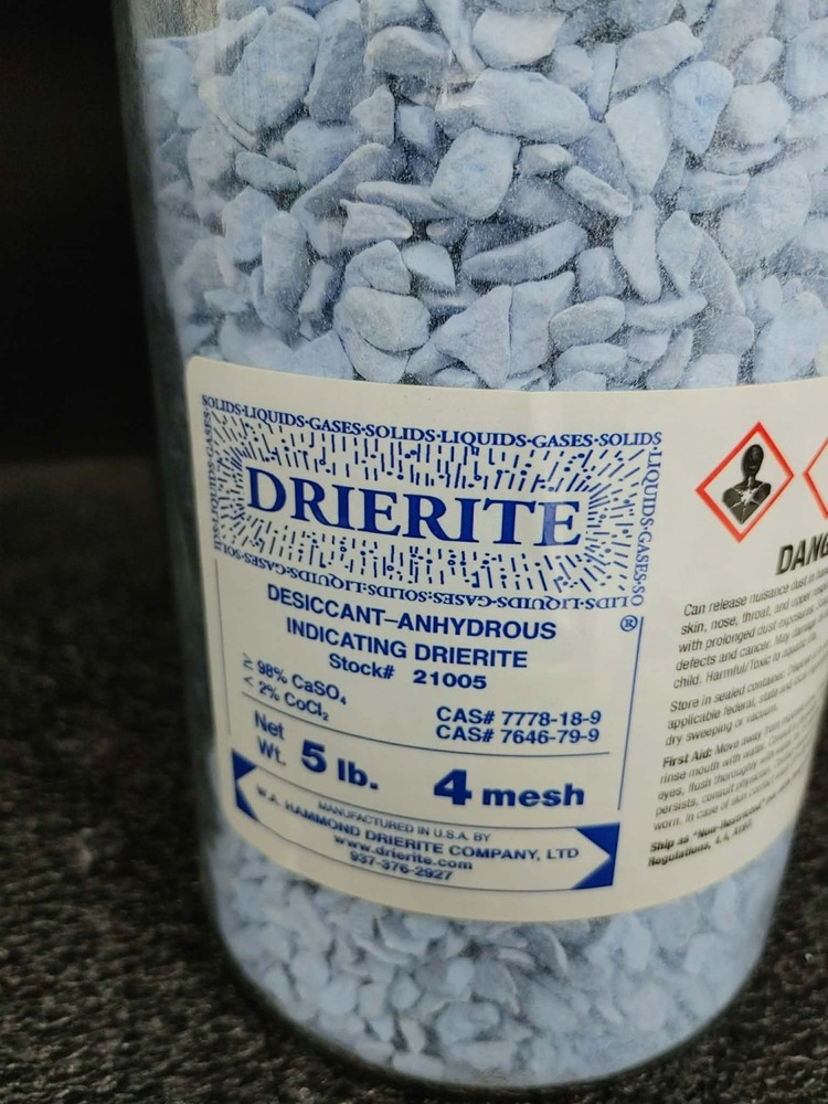 DRIERITE 21005 5lb Desiccant – Anhydrous Indicating Drierite