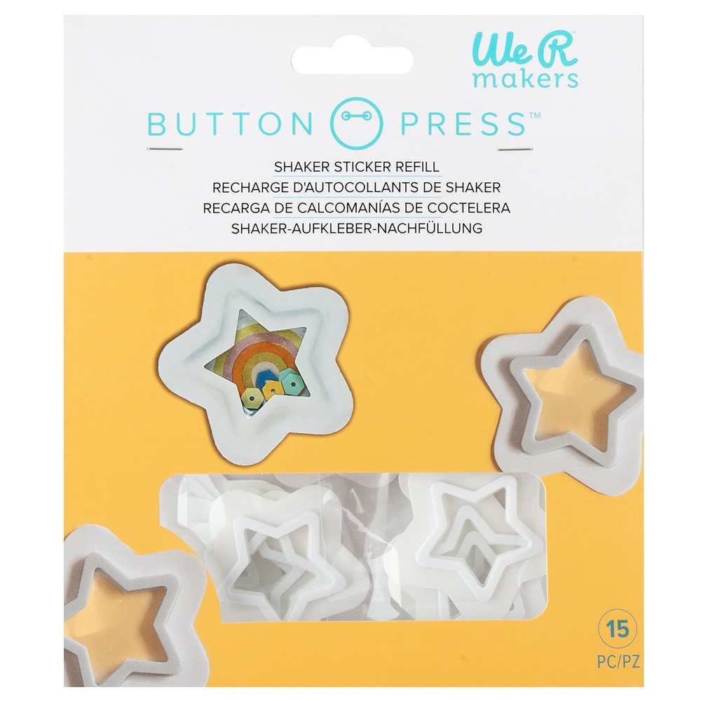 We R Button Press Shaker Refill-Star, Makes 15