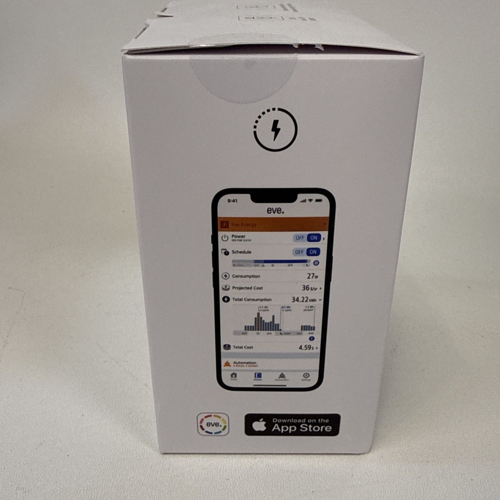 Eve Energy (Matter) - Smart Plug, Power Meter, App And Voice Control, Thread