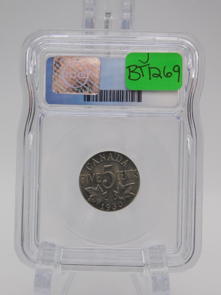 1930 Canada Five Cent ICG MS63 (BT1269)