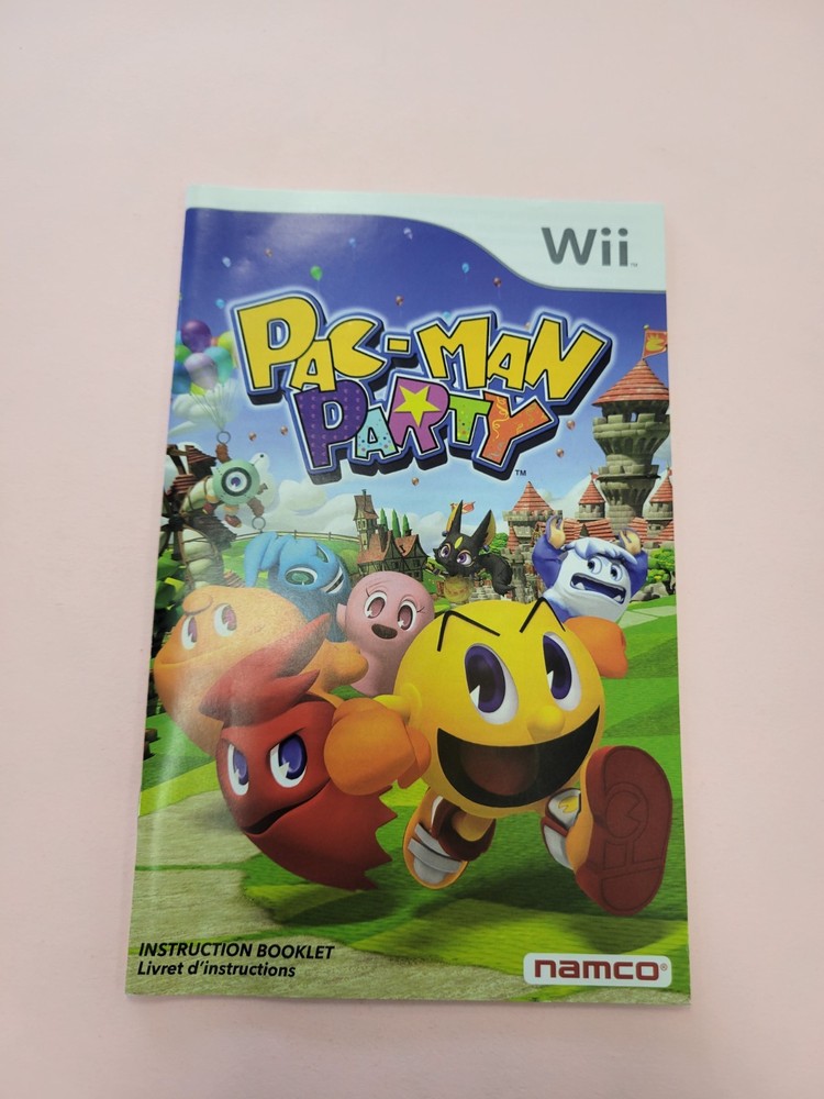 pac man party wii Manual Only