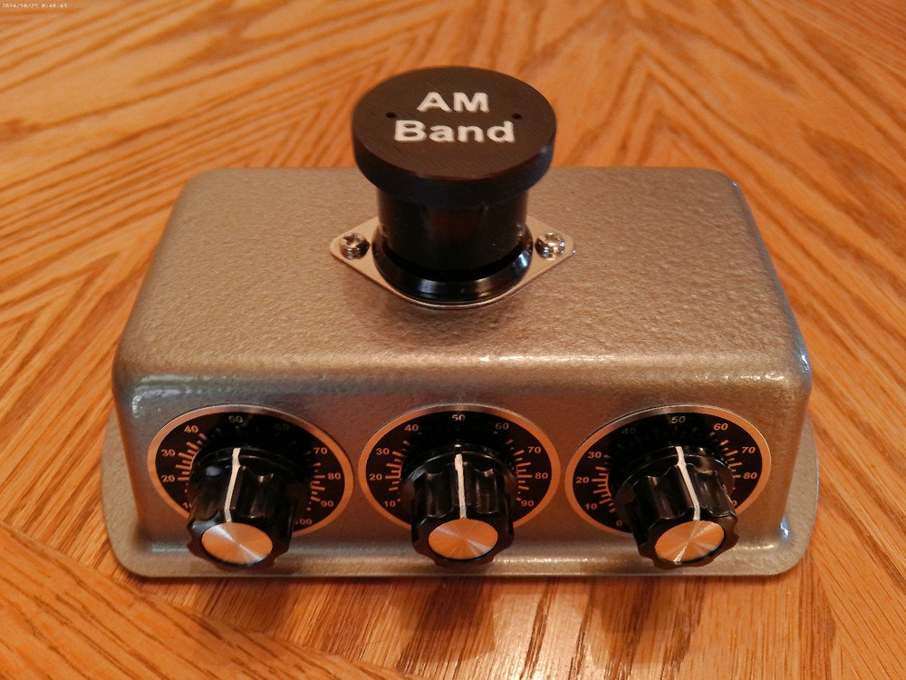 AM Broadcast Crystal Radio W/Tunable BCI Trap & Headset