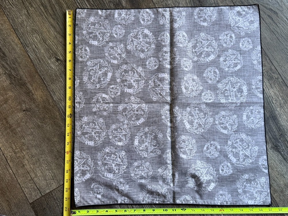 KISS Bandana UNRELEASED SAMPLE 1995 Skulls & Devil Vintage Kiss Memorabilia