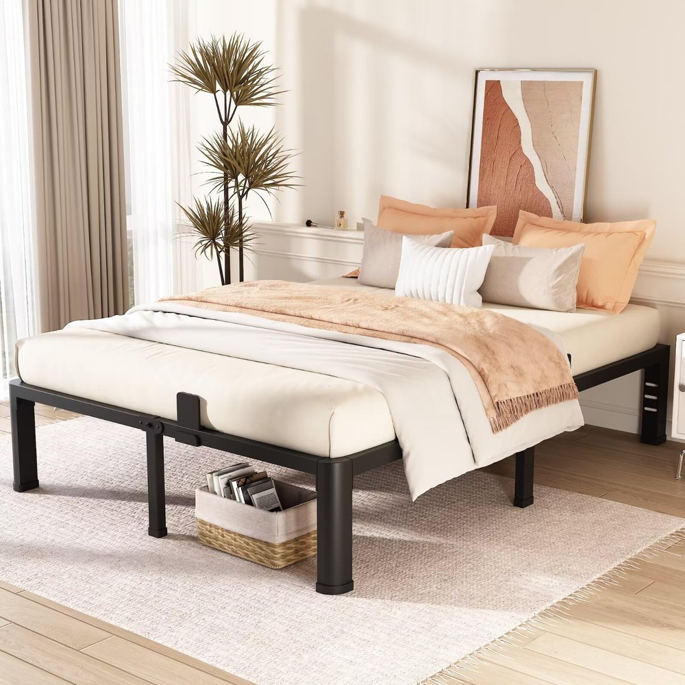 FUIOBYVV 12 Inch Full Metal Platform Bed Frame