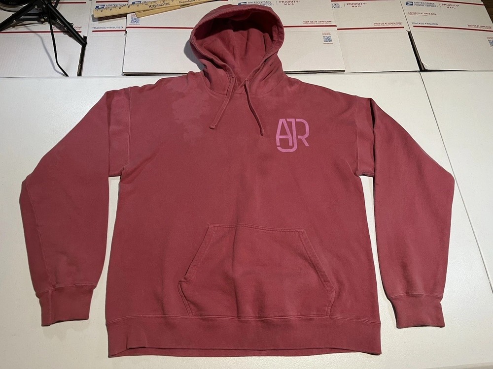 AJR Used To Keep It Cool red hoodie mens Large tour concert rock music band