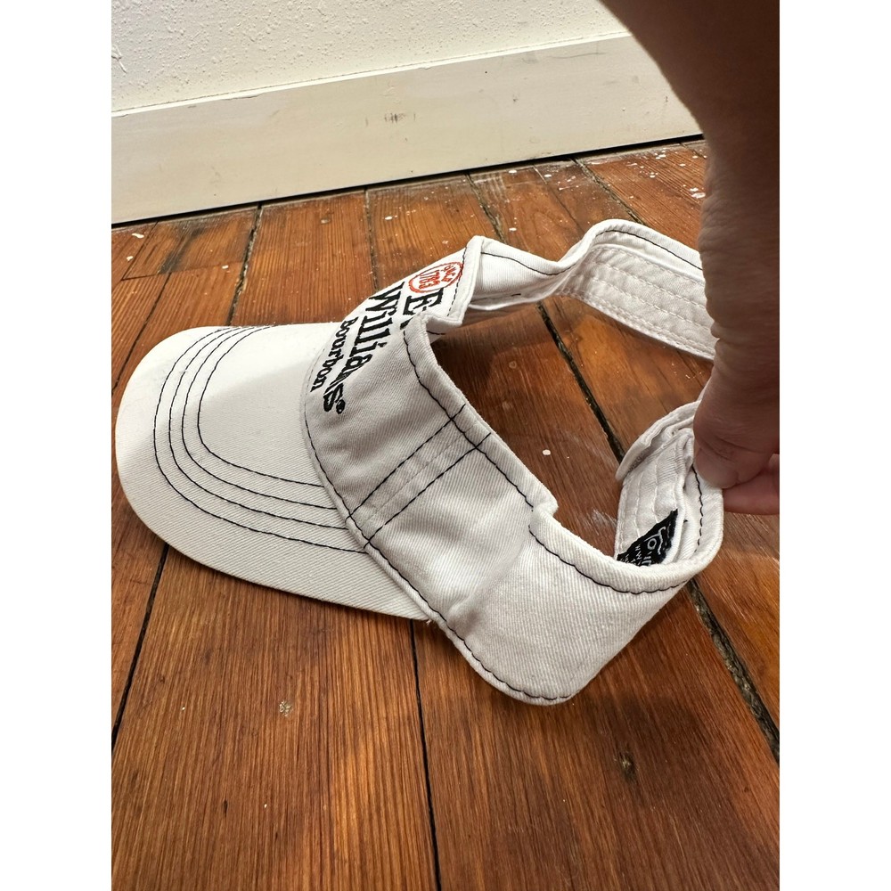 EVAN WILLIAMS Bourbon White Adjustable Open Evan Williams Signature Visor