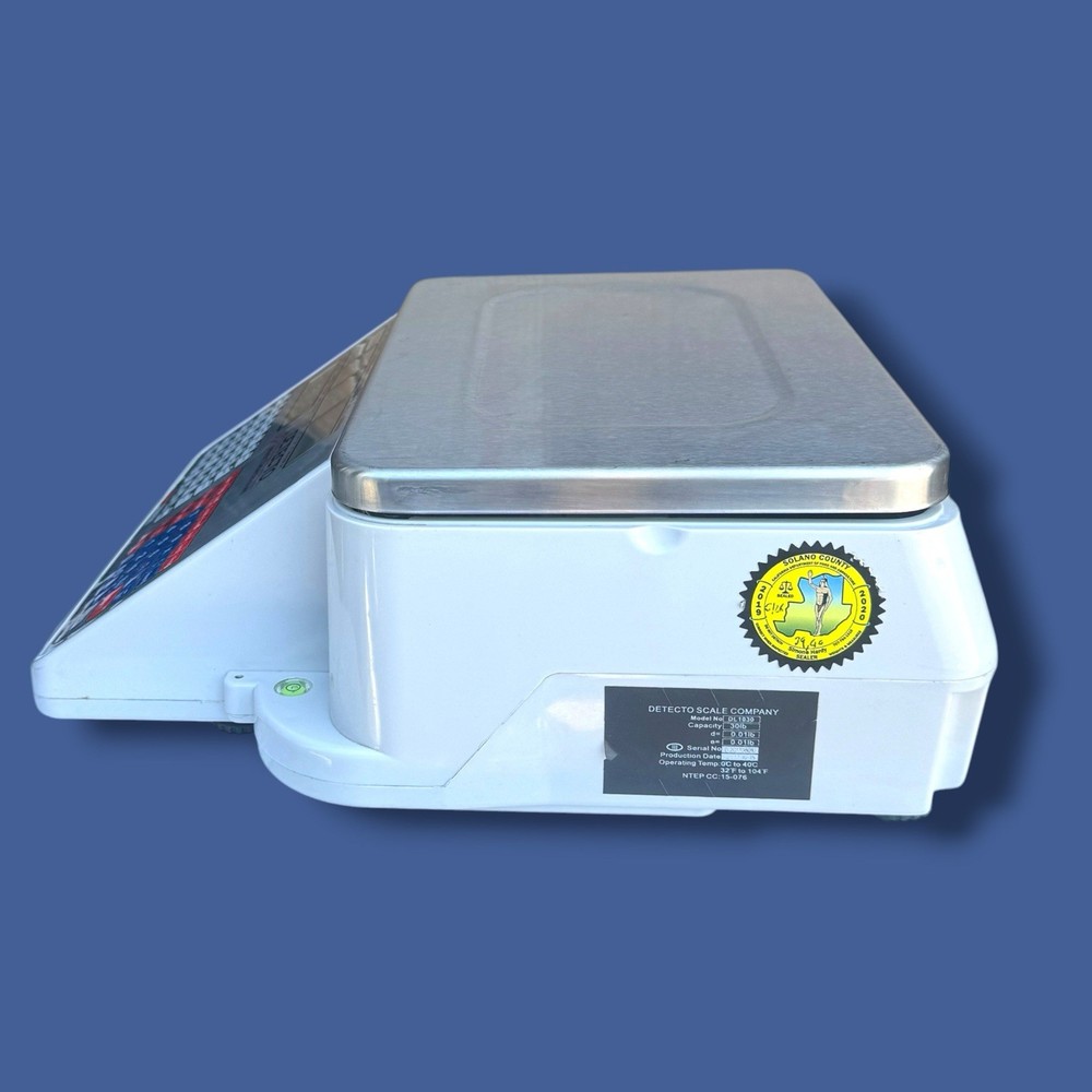 Detecto DL1030 - Price Computing Scale with Integral Printer. 30 lb X 0.01 lb