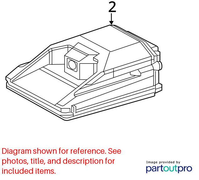23 DODGE DURANGO FRONT VIEW WINDSHIELD MOUNTED CAMERA 68495638AC