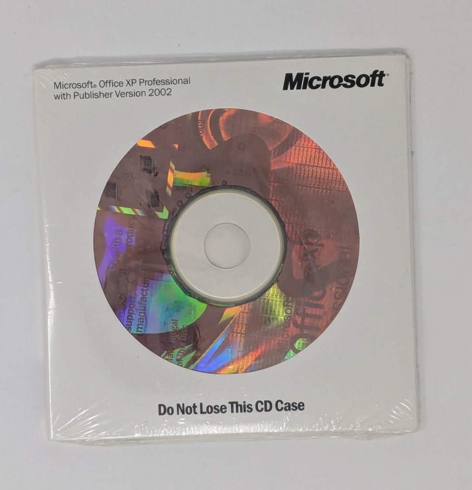 Microsoft Office XP Professional With Publisher Version 2002 w Product Key
