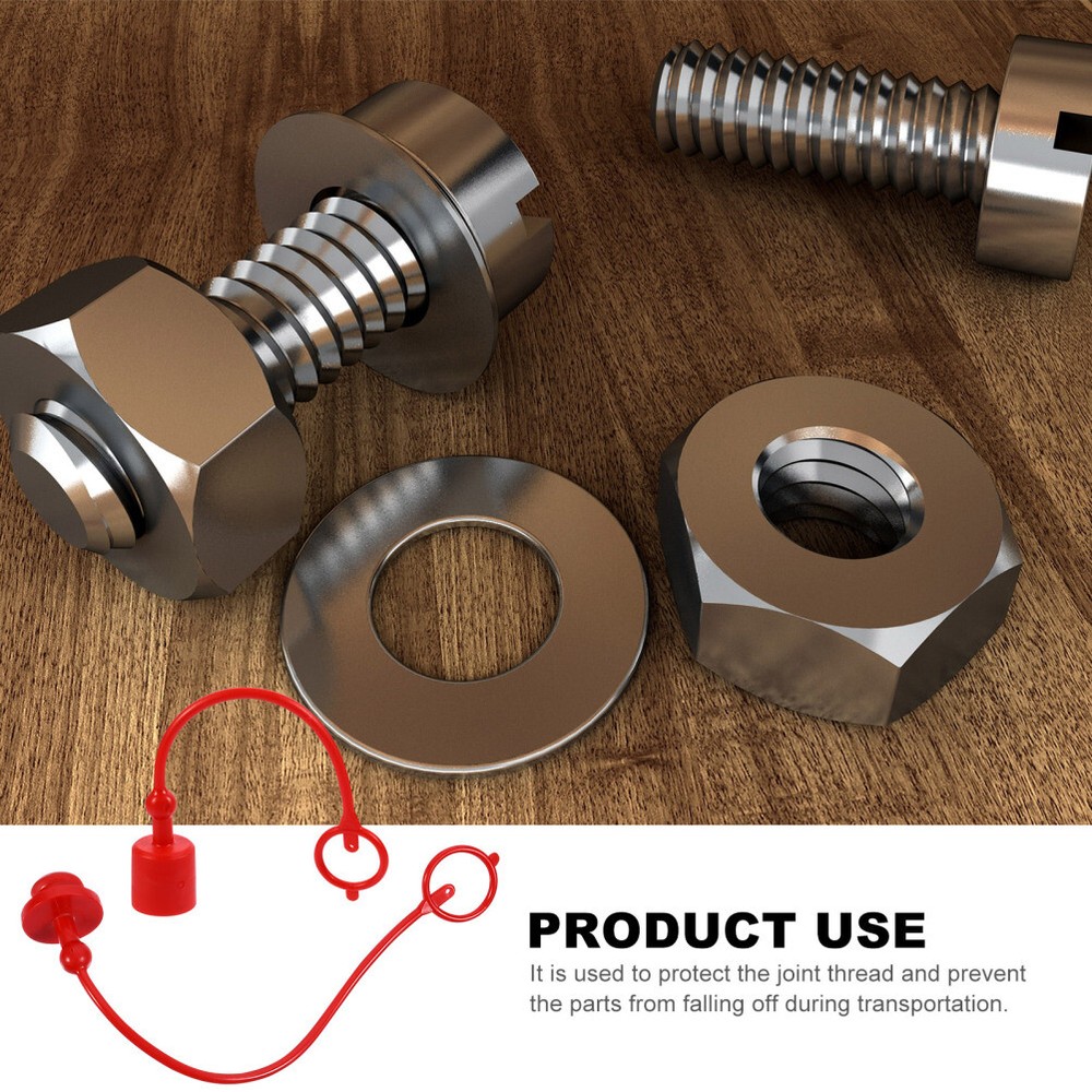 1 Set Quick Coupling Dust Caps Quick Connector Couple Covers Supply (Red)