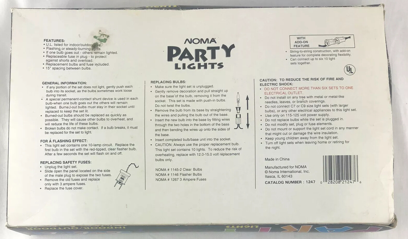 NOMA String Lights Sailboat Anchor 2 Sets Nautical Red Blue Camper RV Vintage