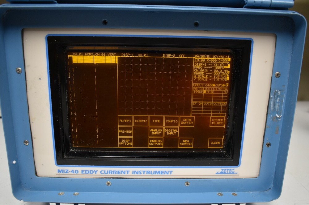 ZETEC - model MIZ-40A - Eddy Current Component Testing Machine w/ case - OH2