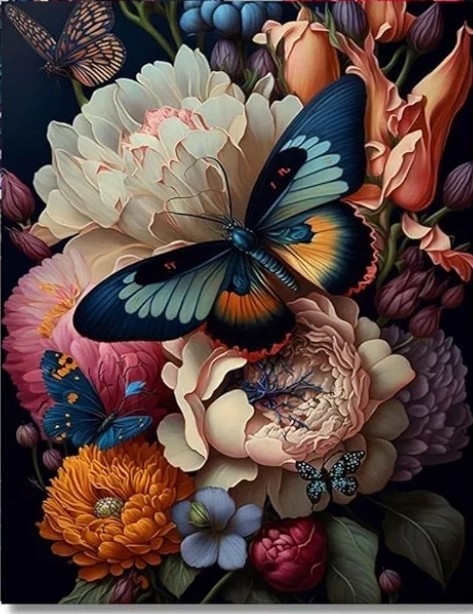 Diamond Art Completed Butterflies