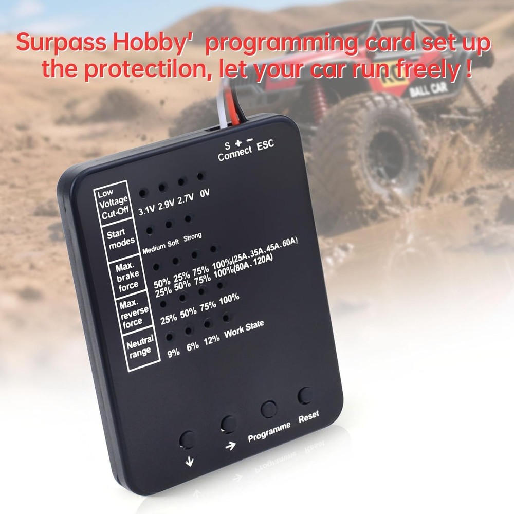 Programming Card for Surpass Hobby ESC Brushless Electronic Speed...