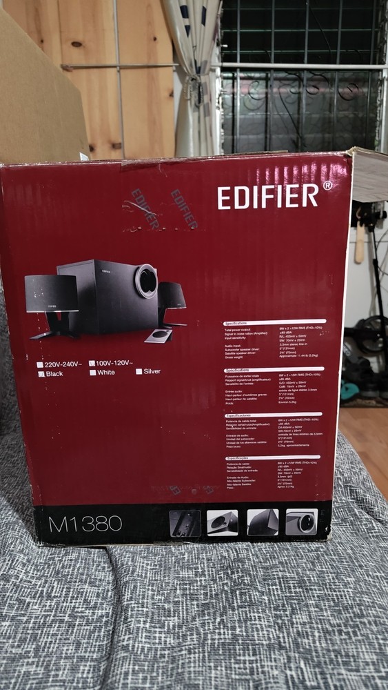 Edifier M1380 Black 2.1 28W Multimedia Speaker System