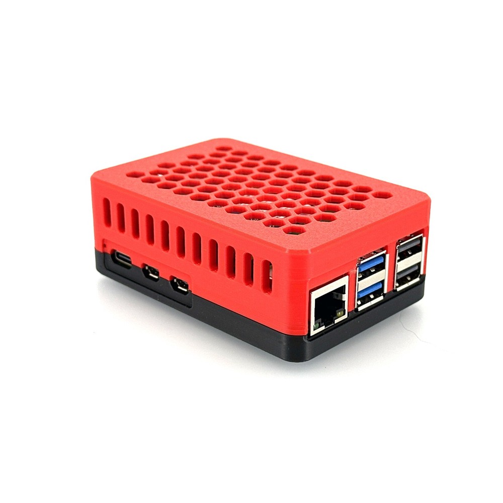 Raspberry Pi 5 Case for M.2 Hat+ | NVMe SSD Active Cooler 3D Printed Enclosure