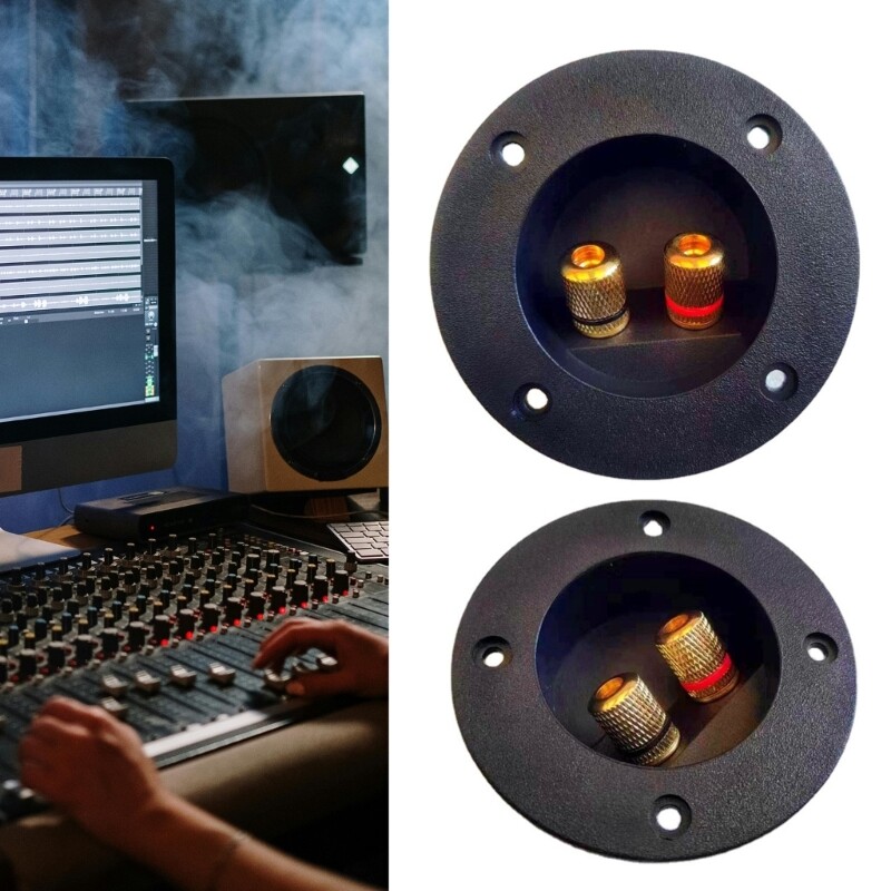 Round Spring Cup Speaker Junction Box Back Panel Block for Home Car Speaker