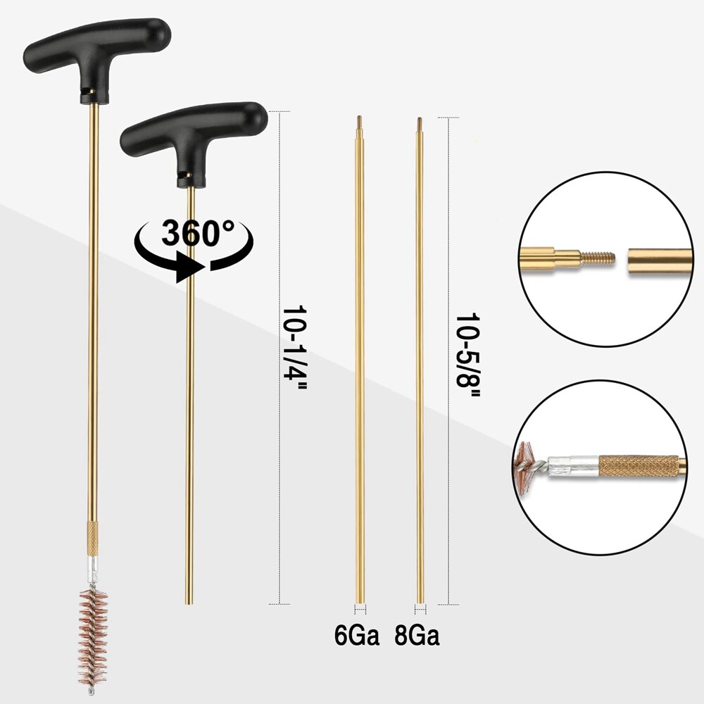 MOSSY OAK Universal Gun Cleaning Kit Rifle Pistol Handgun Shotgun Firearm w/Case