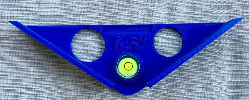 Pinball Level and Rebuild Tool- FLIPPER ALIGN PRO - SOLID STATE 6.5°- Blue