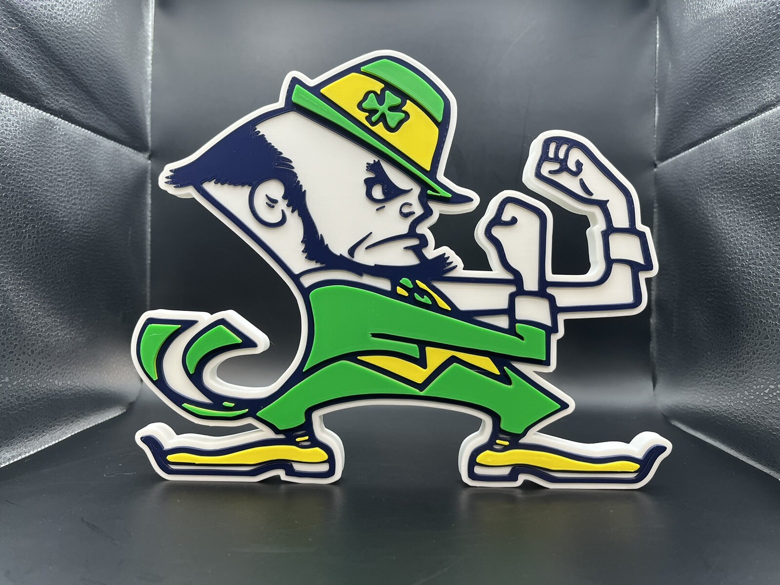 Notre Dame Fighting Irish Logo Sign Display | 3D Wall Desk Shelf Art