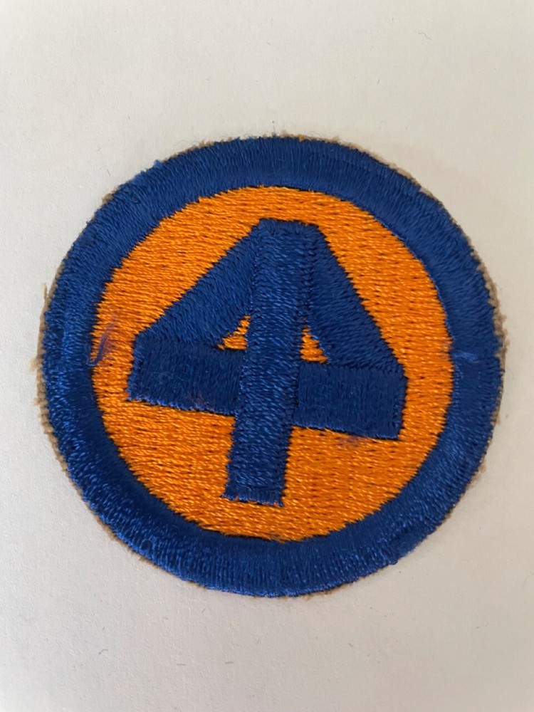 44th Division Army Patch World War II WW2, no glow, cut edge