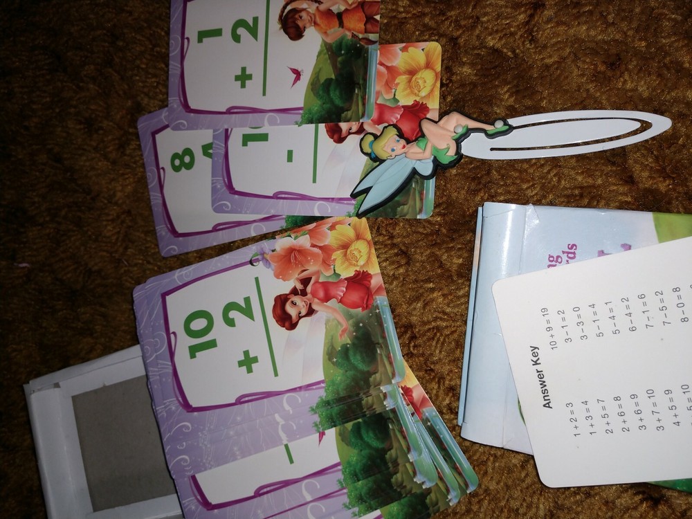 Tinkerbell Mystical Math Learning card Game and bookmark