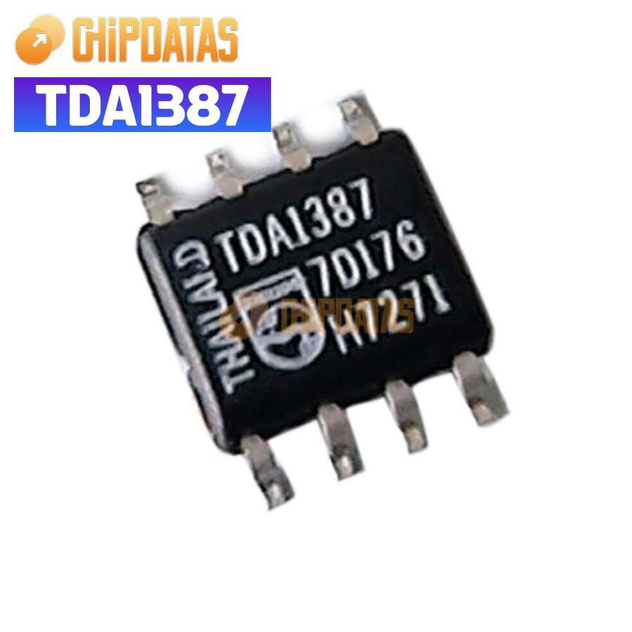 5PCS New  TDA1387 SOP-8 Stereo Continuous Calibration CC-DAC