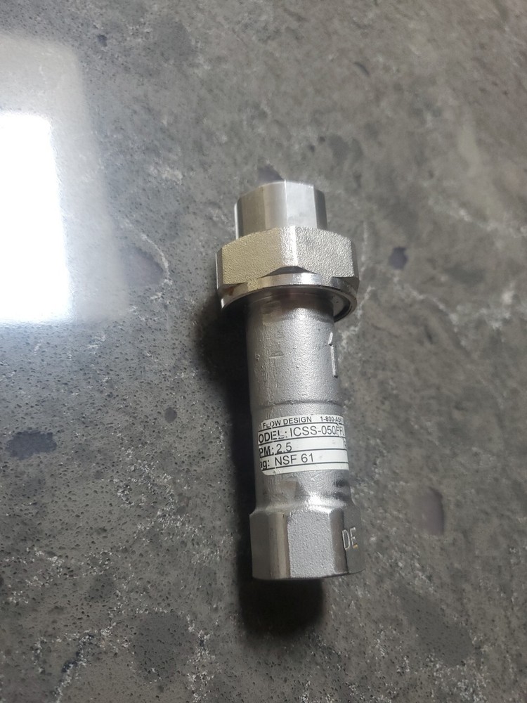 IMI Model ICSS050FFL-2.5 Inline Automatic Flow Control Value 2.5 GPM 2-32 Range