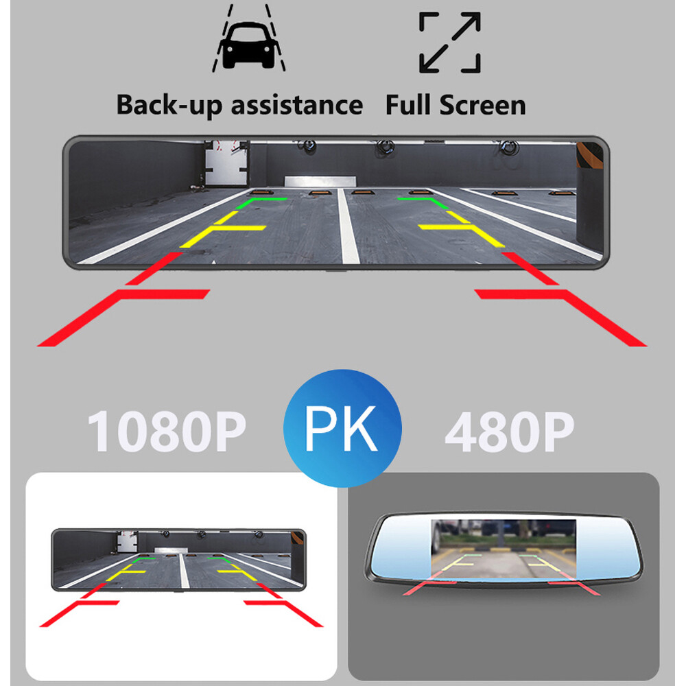 4G Car DVR Android 8.1 dashboard camera car video recorder Center Console mirror