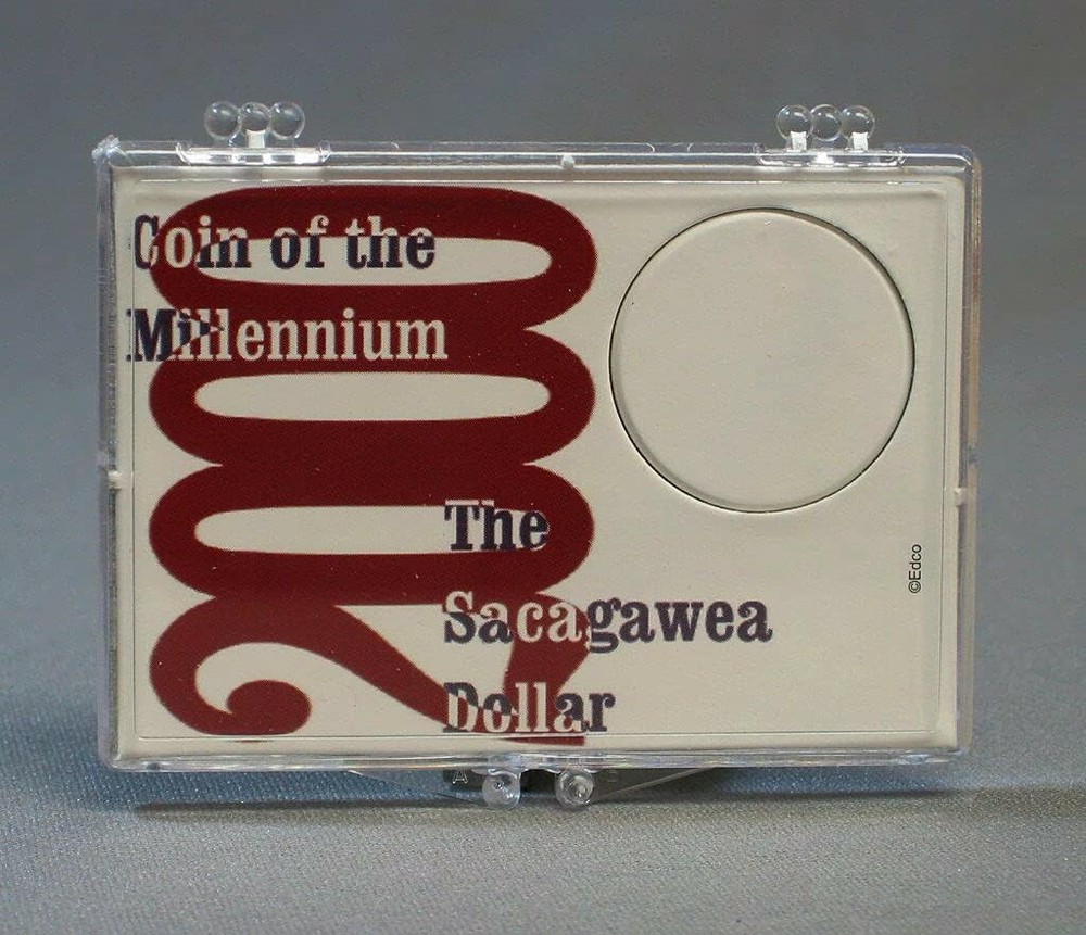 Edgar Marcus SACAGAWEA Dollar SNAPLOCK Coin Display CASE EM23SBSA