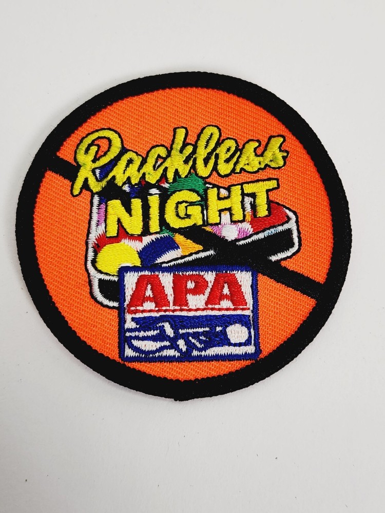 APA Billards Pool Leagues Rackless Night Patch