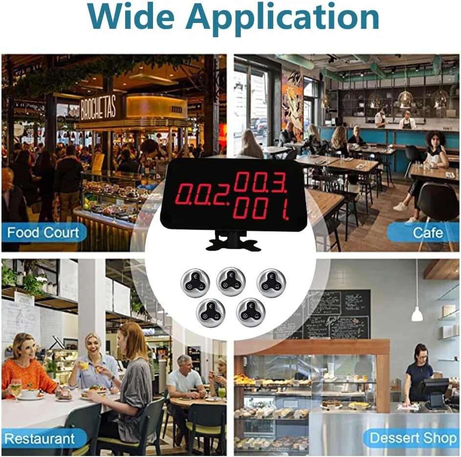 Call Systems, Table Alarm, Table Bell System, Pager, Call Button for Restaurant