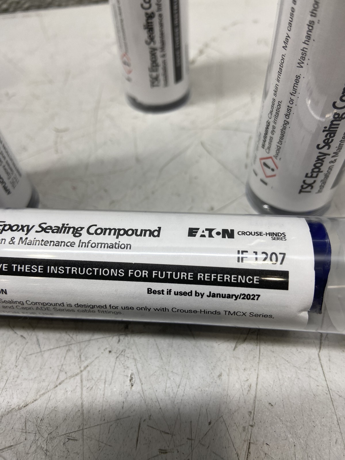 Crouse Hinds TSC1 Fittings (12) 2 Oz Tube Epoxy Seal Compound A6121461