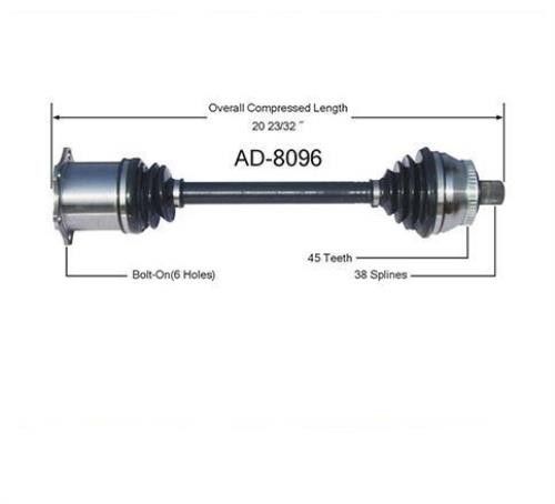 02- 08 Audi A4 A/T Left or RightCV Drive Axle Shaft AD8096 Non Quattro