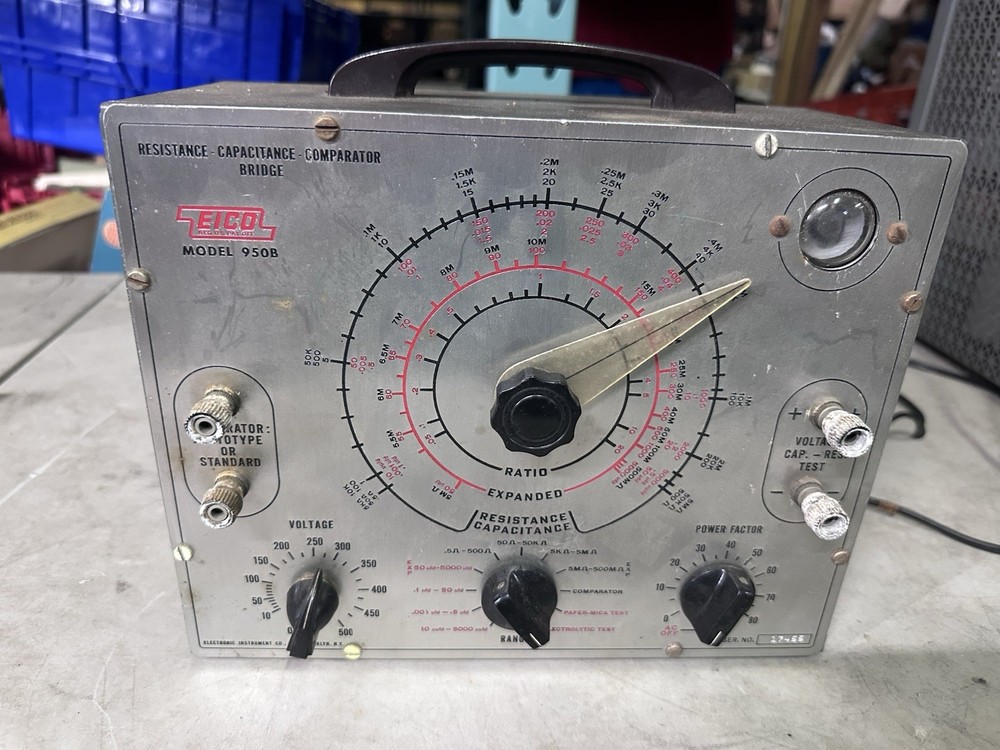 Vintage EICO Model 950B Resistant Capacitance Comparator Bridge