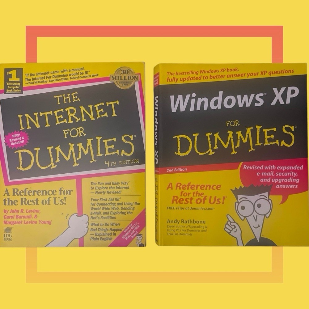 Vintage Tech Books: Windows XP and Internet for Dummies - 2 Book Bundle