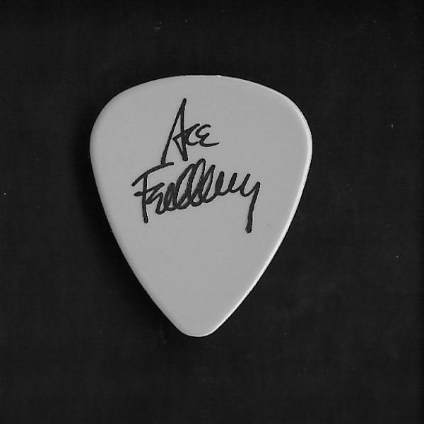 KISS Guitar Pick Ace Frehley Frehley's Comet Concert Tour Gray Black Vintage