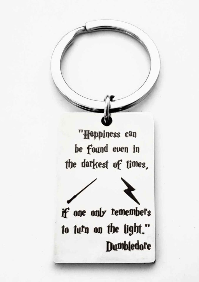 Harry potter inspiration Quote Keychain