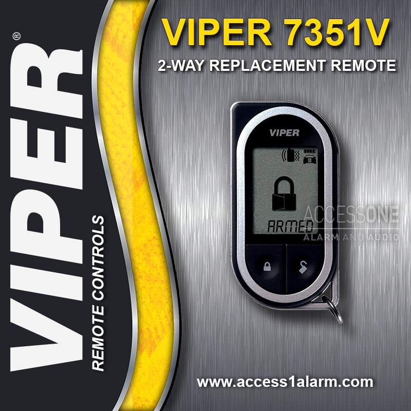 Viper 7351V 2-Way LCD Replacement Remote Control Transmitter Viper 5301 or 4202V