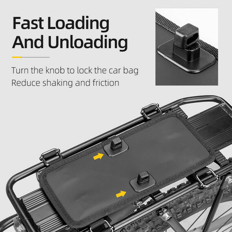 ROCKBROS Cycling Bike Pannier Waterproof Large Capacity Bike Rear Rack Bag 2pcs