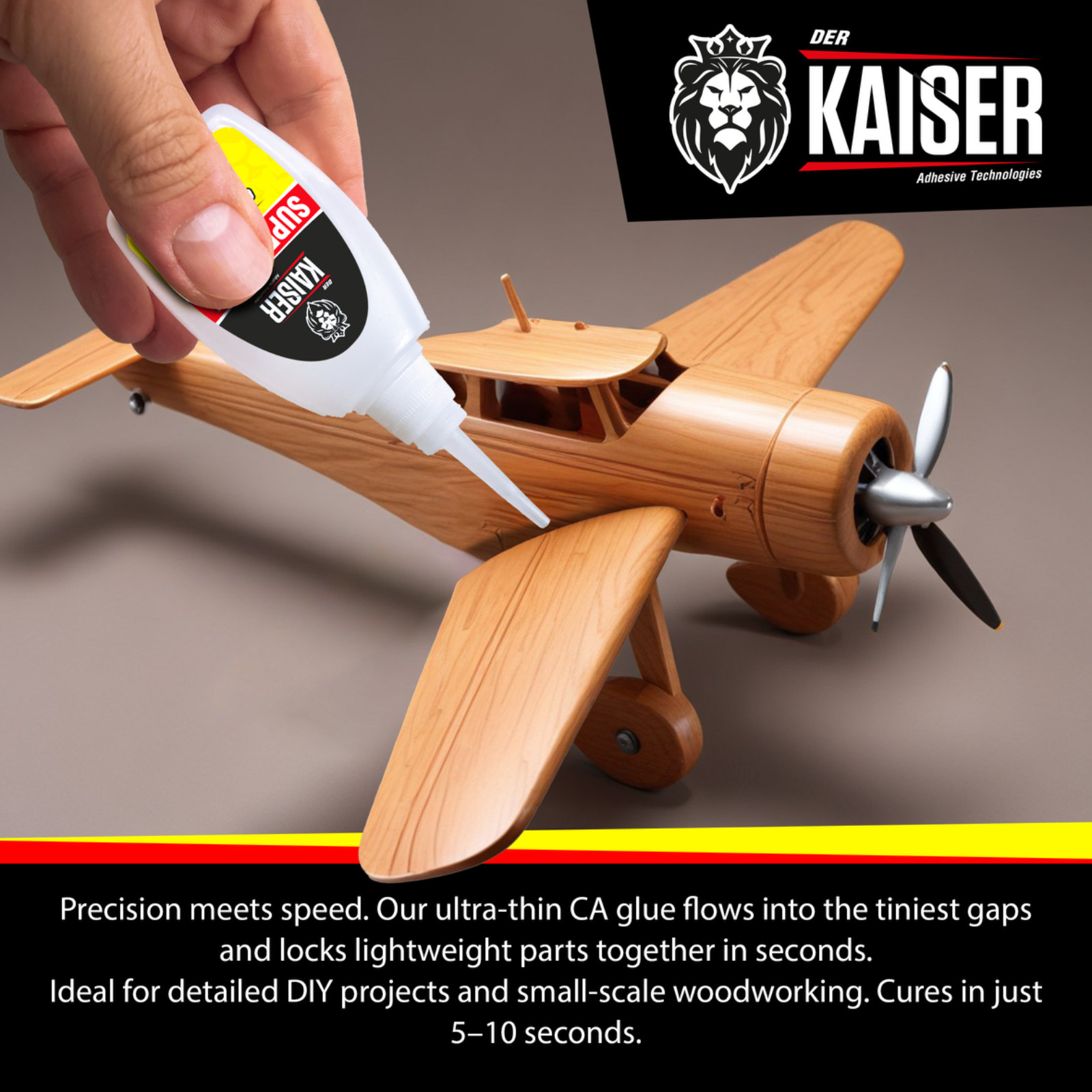 Der Kaiser Thin Cyanoacrylate (CA) Super Glue – 8 oz