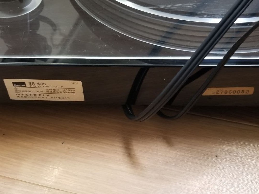 Sansui SR-636 Direct Drive Record Player Player Turntable Working