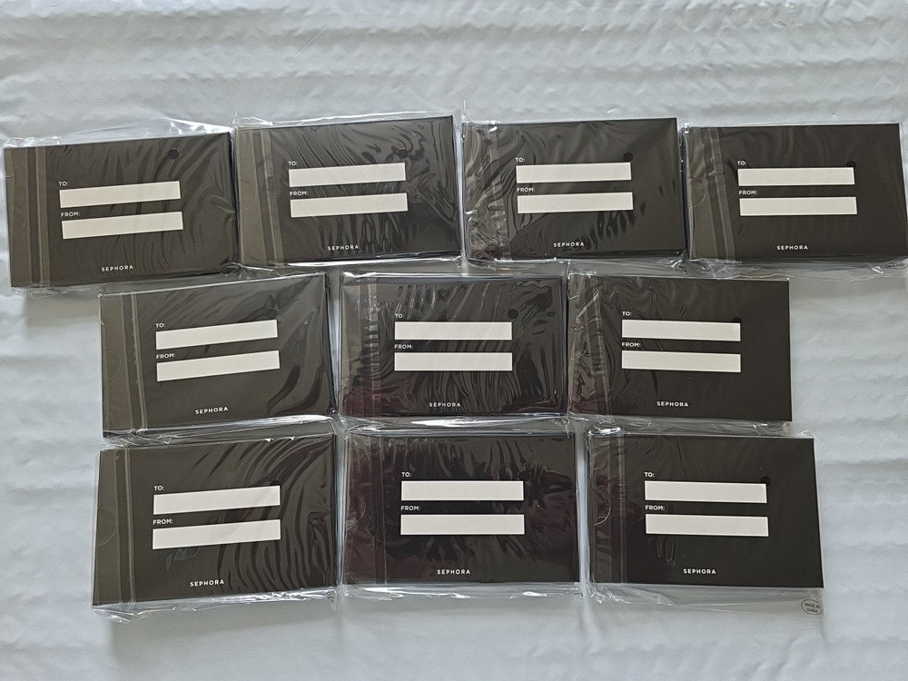 10 New Sephora Hinged Compact Mirrors~~Sealed Unopened GIFT BOX
