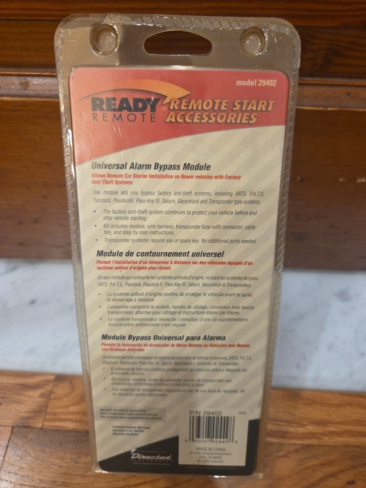 READY REMOTE UNIVERSAL ALARM BYPASS MODULE 29402