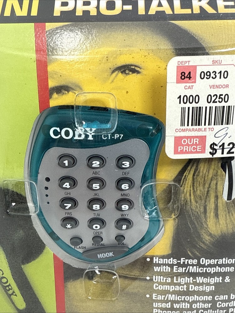 Coby Mini Pro-Talker CT-P7 Coby Electronics Corp. 2000 Hands-Free Operation New