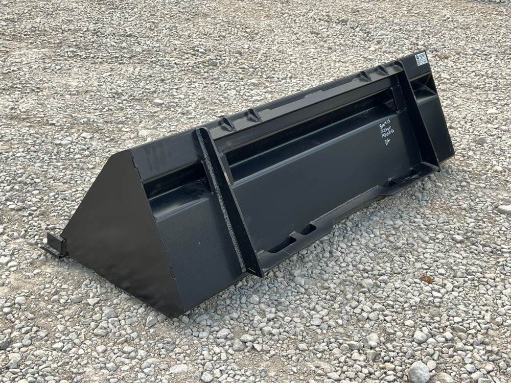Rock Solid 66" Compact Tractor Smooth Bucket Universal Mount Loader Attachment