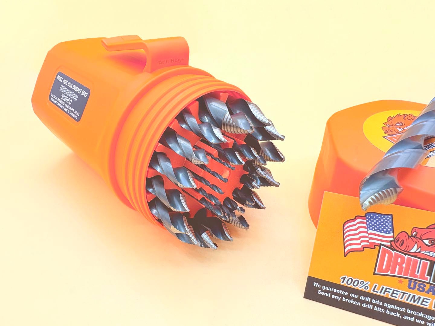 29 Pc Turbo Cobalt M42 Drill Bit Set Stepped Tip Drill Hog® Lifetime Warranty